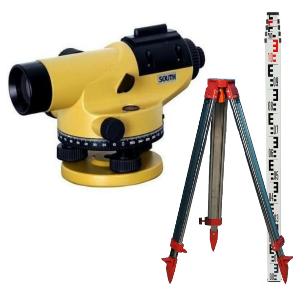 SOUTH NL-32G SET - комплект: нівелір + штатив + рейка