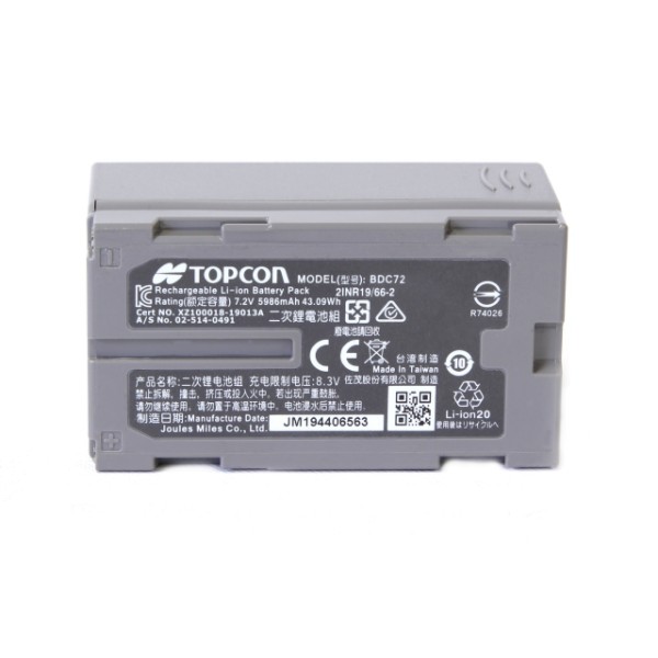 TOPCON BDC72 - акумулятор
