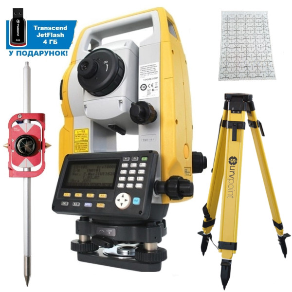 TOPCON ES-62 SET1- комплект тахеометра для будівництва, 2"