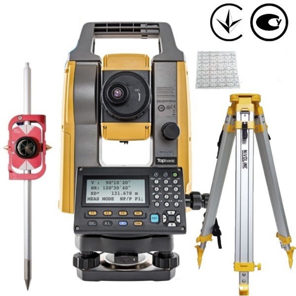 TOPCON GM-55 SET1 - комплект тахеометра для будівництва, 5"
