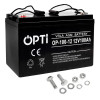 Акумулятор VOLT OPTI 12В/100 Аг VRLA (1200 Вт*год), батарея глибокого циклу, AGM (кислотно-лужний)