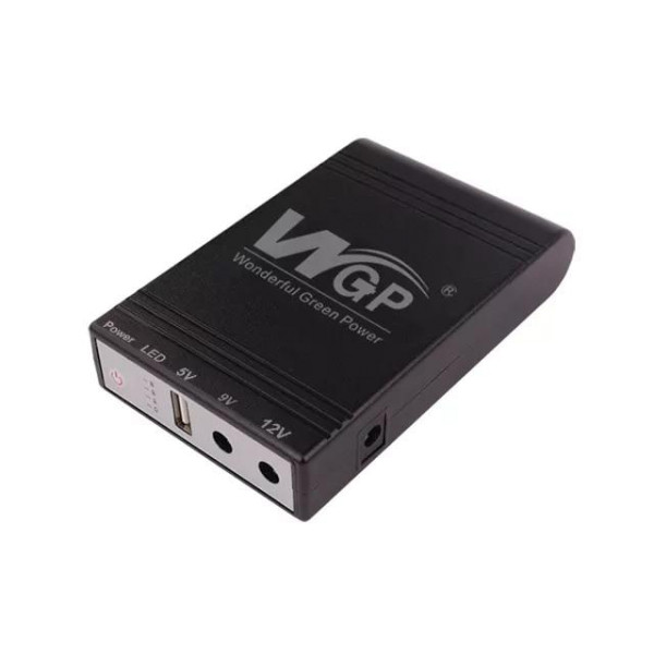 MINI DC UPS WGP103 - ДБЖ для роутера, джерело безперебійного живлення, безперебійник 10400mAh