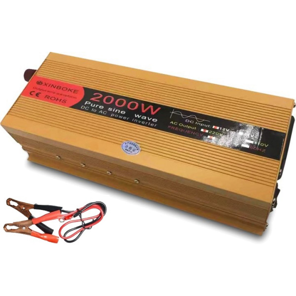 Інвертор чистий синус XINBOKE 2000W 12V-220V 50Hz