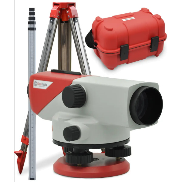 GEOTOOLS SOK-32 SET - комплект: нівелір + штатив + рейка