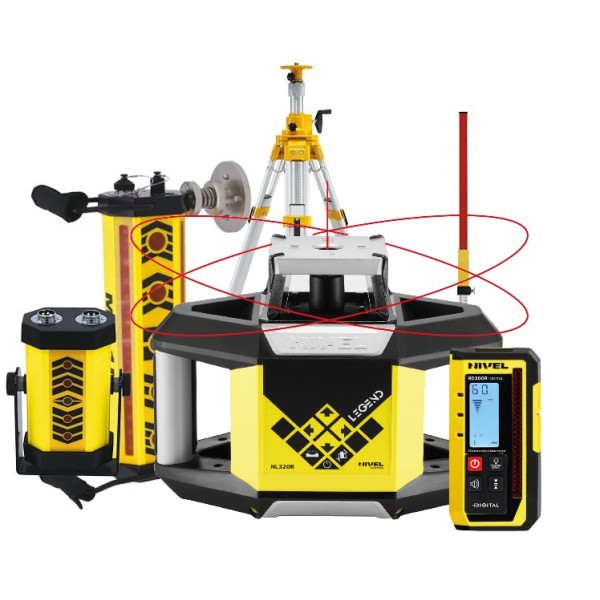 NIVEL SYSTEM NL320R DIGITAL + MC-1D + SJJ32 + LS-24 - система нівелювання для будівельної техніки