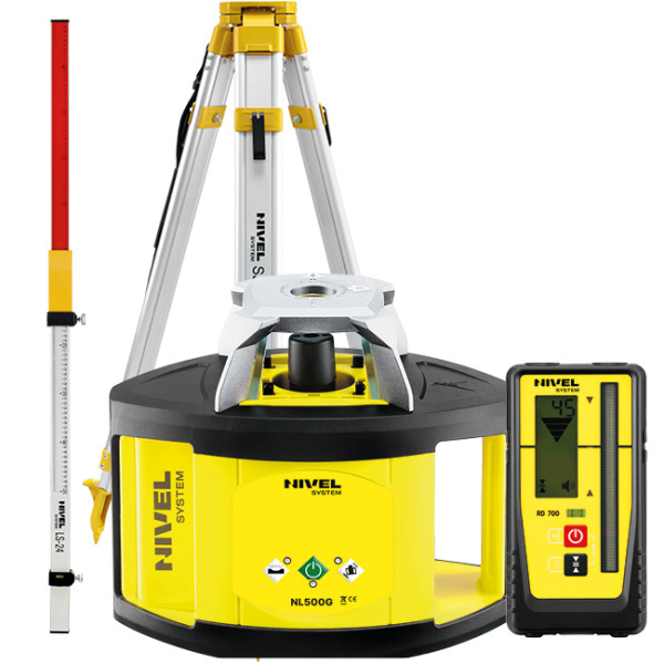 NIVEL SYSTEM NL500R DIGITAL SET - комплект лазерного ротаційного нівеліра