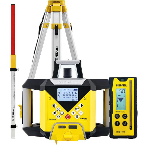 NIVEL SYSTEM NL640R DIGITAL SET - комплект лазерного ротаційного нівеліра