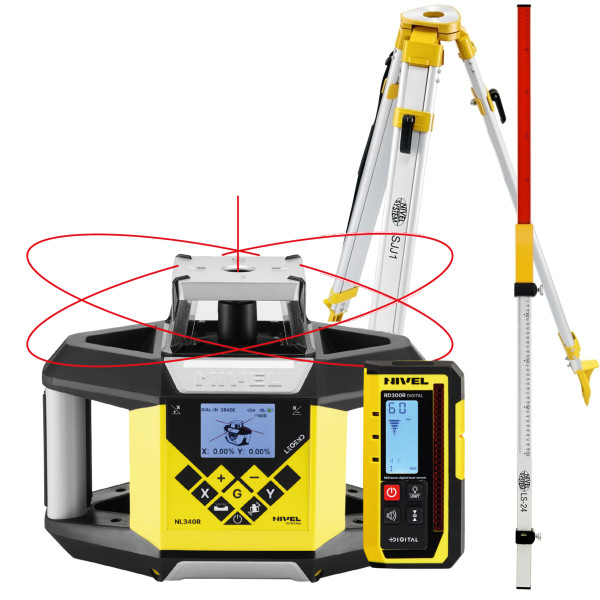 NIVEL SYSTEM NL340R DIGITAL SET - комплект нівеліра лазерного ротаційного