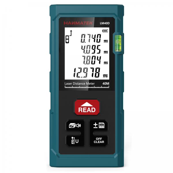 HANMATEK LM40D - лазерна рулетка (далекомір) 40 м
